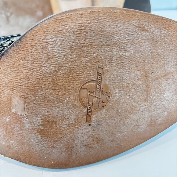 Louise et Cie Lo-Fenn Block Heel Leather Derby Lace Up Size 11 Metalic - Picture 10 of 11